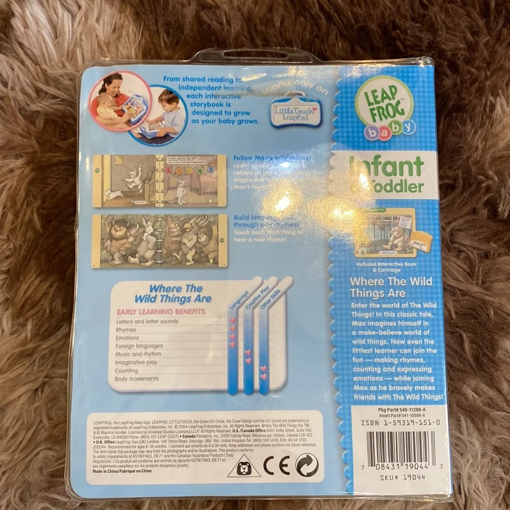LeapFrog LittleTouch Where the Wild Things Are Book Audio Insert Case